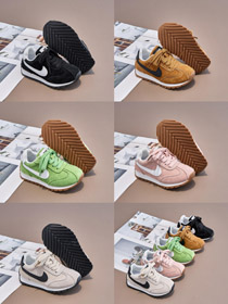 Nike NK top layer leather casual children's shoes-4131  